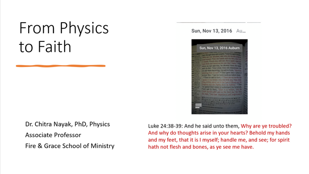 From Physics to Faith by Dr. Chitra Nayak